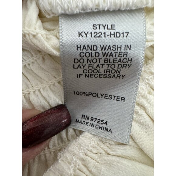 One Clothing Womens Small Peasant Babydoll Ivory Cami Priarie Cottagecore Femme - Picture 4 of 9